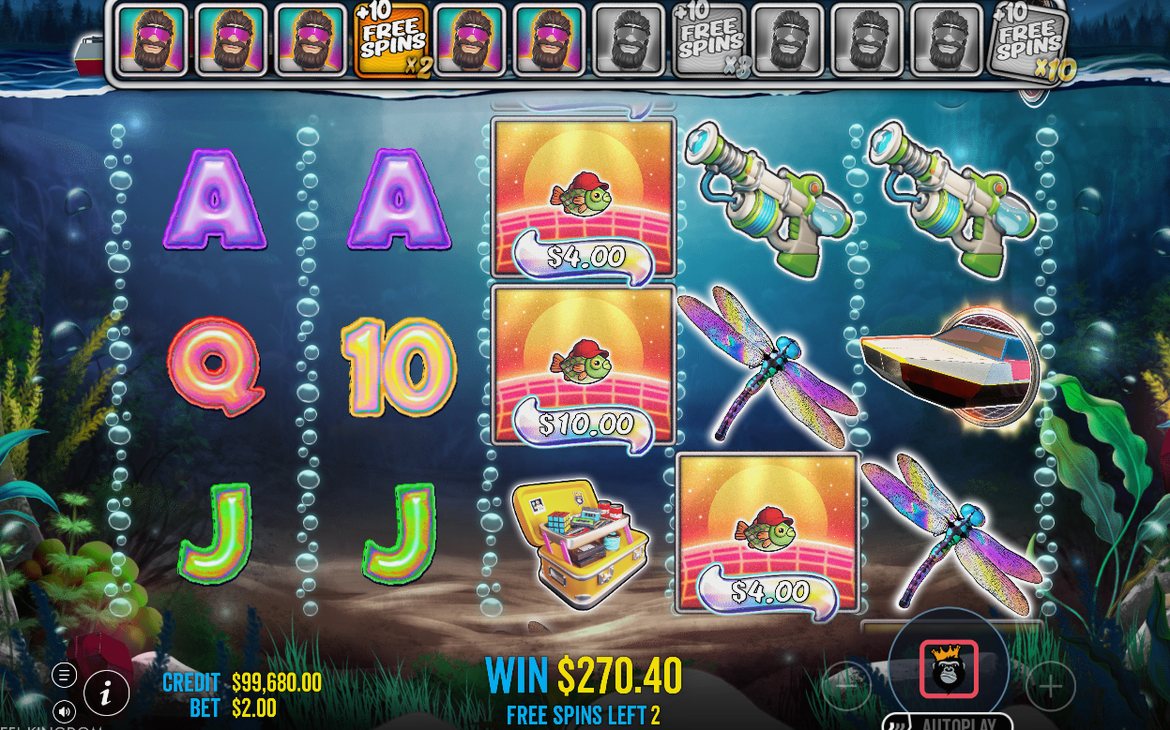 Free Spins round with MONEY symbols and the 12-slot meter