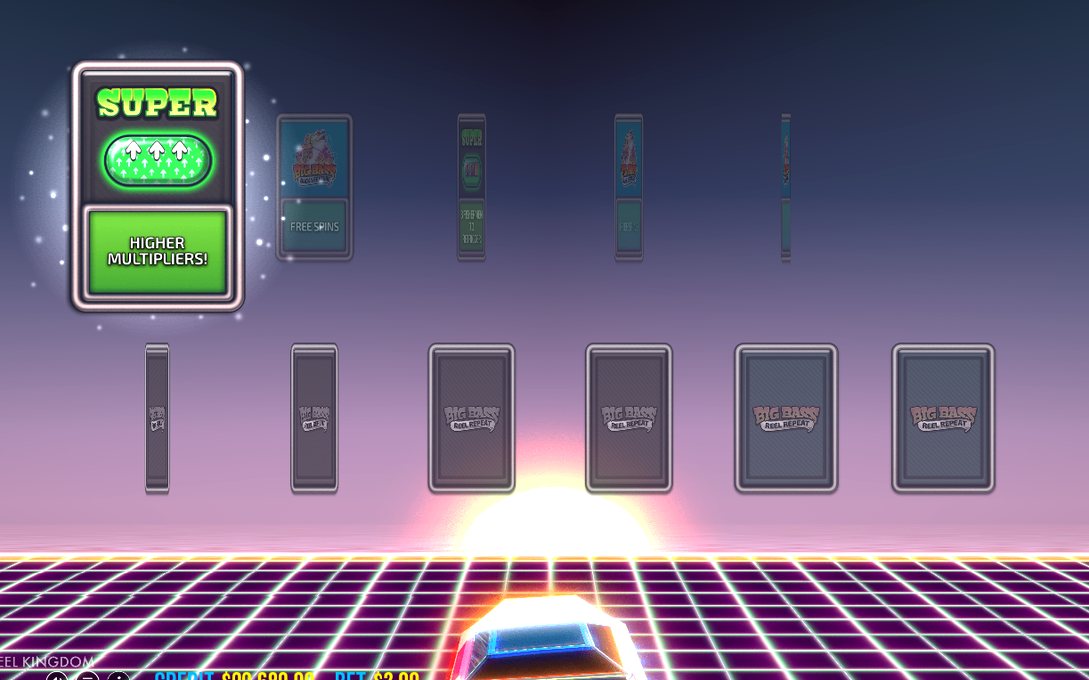 Default multiplier ladder for a retrigger: 2x, 3x and 10x