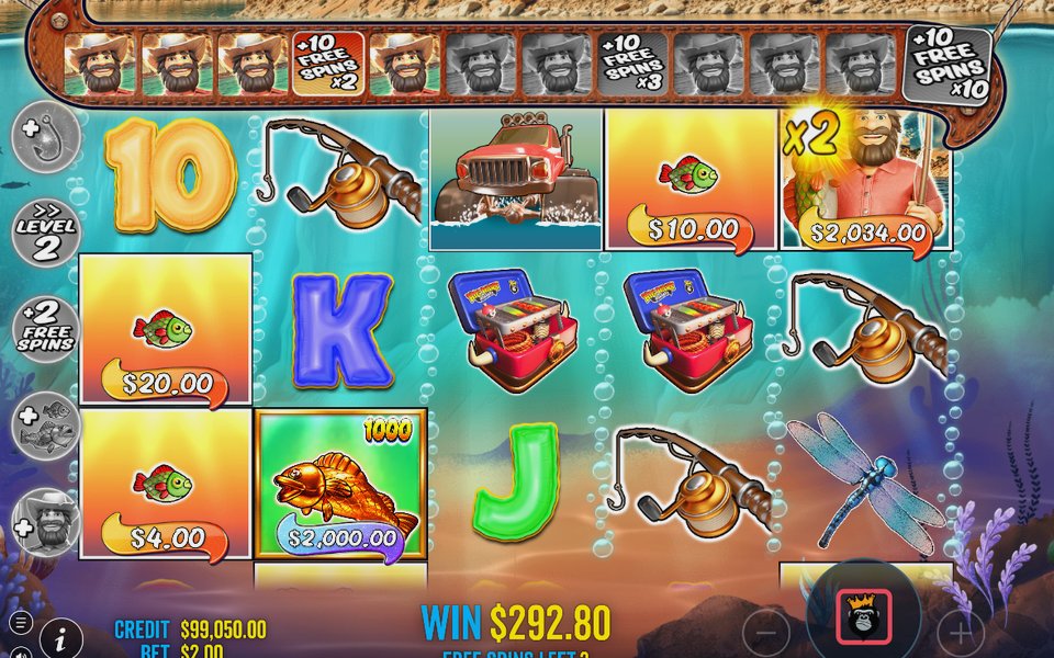 Second Free Spins view of the grid in play